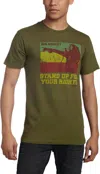 Bob Marley Stand Up For Your Rights Soft T-shirt In Dark Green In Green
