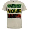 Bob Marley Unisex Tri-stripe T-shirt In Off-white In White