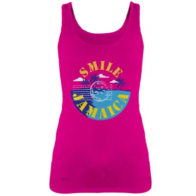 Bob Marley Women's Smile Jamaica Juniors Tank Top In Pink