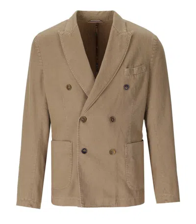 Bob Mop Beige Double-breasted Jacket