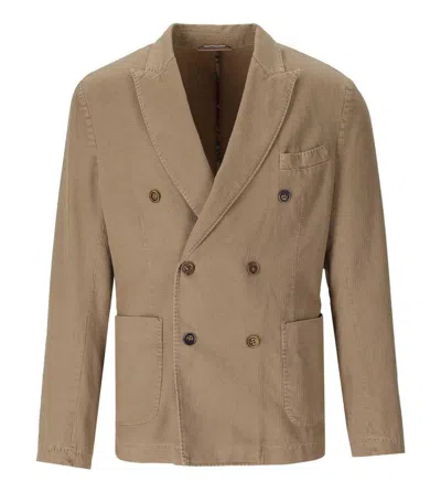 Bob Mop Beige Double-breasted Jacket