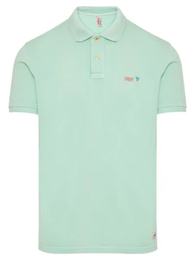 Bob Motif Printed Polo Shirt In Green