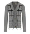 Bob Moz Grey Cardigan In Grey