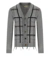 Bob Moz Grey Cardigan In Grey
