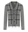 Bob Moz Grey Cardigan In Gray