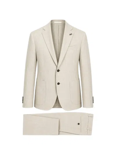 Bob Notched-lapel Single-breasted Suit In Neutral
