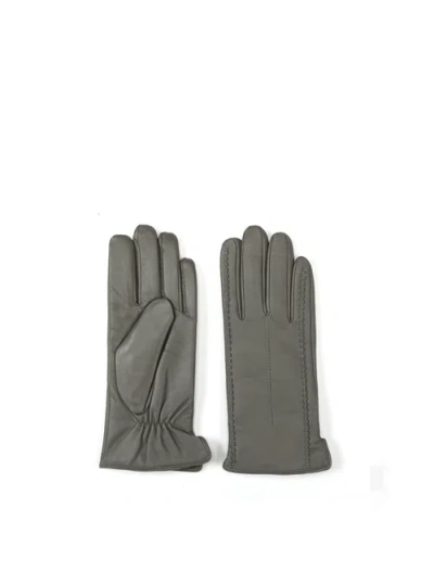 Bob Oré Blue Collection Elise Leather Gloves In Gold