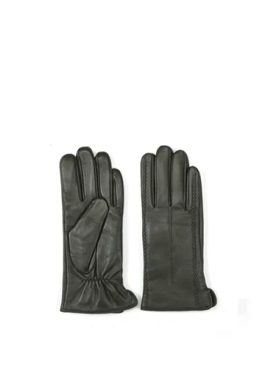 Bob Oré Blue Collection Elise Leather Gloves In Green