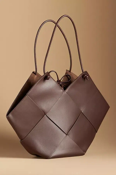 Bob Oré Taylor Contexture Leather Bag In Brown
