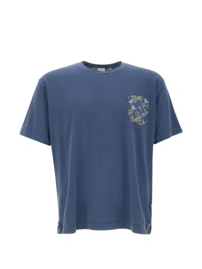 Bob Paisley-pocket T-shirt In Blue