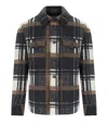 Bob Percy Check Grey Brown Shirt Jacket