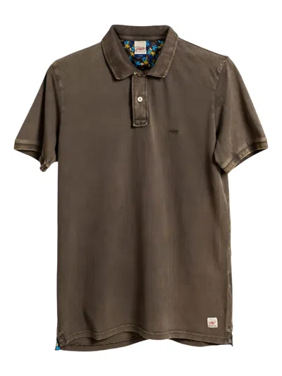Bob Short-sleeve Polo Shirt In Brown