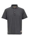Bob Short-sleeved Buttoned Polo Shirt In Gray