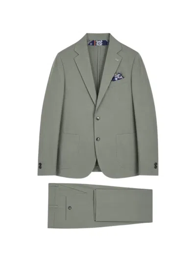 Bob Single-breasted Notched-lapel Suit In Green
