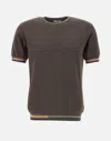 Bob Willis Striped-trim T-shirt
