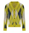 Bob Taylor Acid Green Diamond Cardigan