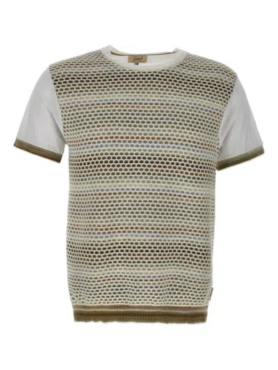 Bob Tex Unica Honeycomb-patterned T-shirt In Multi