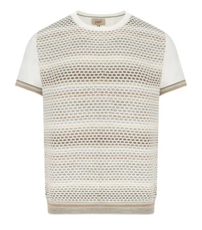 Bob Tex White Knitted T-shirt