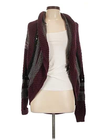 Pre-owned Bob Timberlake Cardigan Sweater In Burgundy
