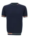 Bob Willis Striped-trim T-shirt In Black
