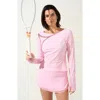 Bobbe Active Her Majesty Long Sleeve Top In Pink