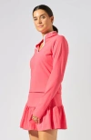 Bobbe Active Volley Long Sleeve  Top In Pink