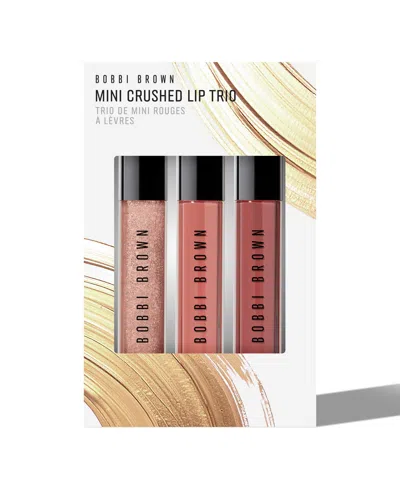 Bobbi Brown 3-piece Miniâ Crushed Oil-infused Tinted Lip Gloss Trio Gift Set In Bare Sparkle,force Of Nature,in The Bu