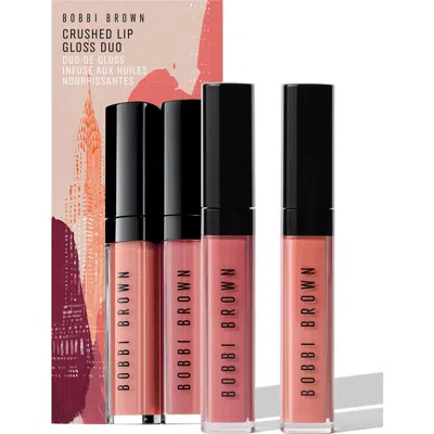 Bobbi Brown Crushed Oil Infused Lip Gloss Duo $66 Value In Nude
