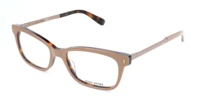 Bobbi Brown The Charlie Xnz Men's Glasses Brown Size 51 - Free Lenses - Blue Light Block Available In Beige Havana