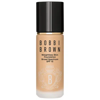 BOBBI BROWN WEIGHTLESS SKIN OIL-CONTROLLING FOUNDATION SPF 15 WITH HYALURONIC ACID NATURAL TAN 1 OZ / 30 ML