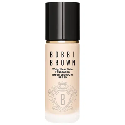 BOBBI BROWN WEIGHTLESS SKIN OIL-CONTROLLING FOUNDATION SPF 15 WITH HYALURONIC ACID NEUTRAL ALABASTER 1 OZ / 30 M
