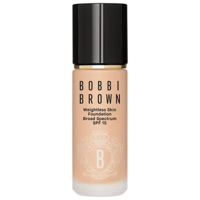 BOBBI BROWN WEIGHTLESS SKIN OIL-CONTROLLING FOUNDATION SPF 15 WITH HYALURONIC ACID WARM BEIGE 1 OZ / 30 ML