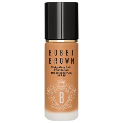 BOBBI BROWN WEIGHTLESS SKIN OIL-CONTROLLING FOUNDATION SPF 15 WITH HYALURONIC ACID WARM GOLDEN 1 OZ / 30 ML