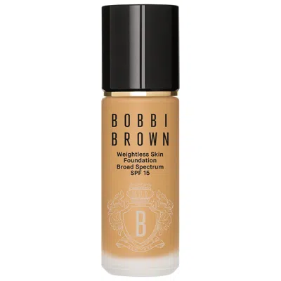 BOBBI BROWN WEIGHTLESS SKIN OIL-CONTROLLING FOUNDATION SPF 15 WITH HYALURONIC ACID WARM HONEY 1 OZ / 30 ML