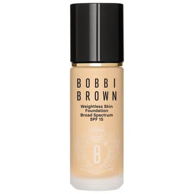 BOBBI BROWN WEIGHTLESS SKIN OIL-CONTROLLING FOUNDATION SPF 15 WITH HYALURONIC ACID WARM SAND 1 OZ / 30 ML