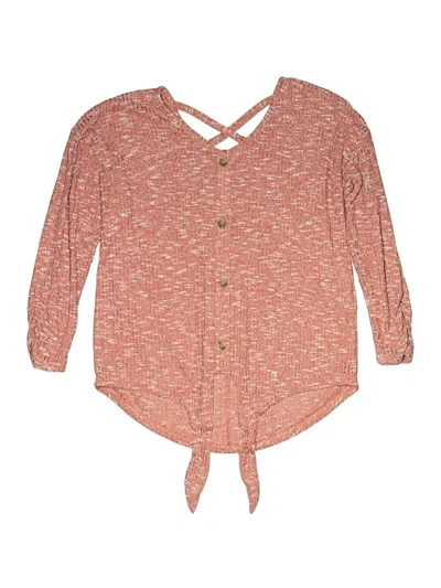 Pre-owned Bobbie Brooks 3/4 Sleeve Blouse In Orange
