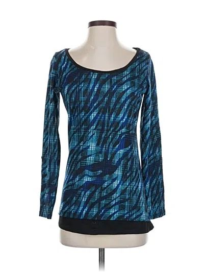 Pre-owned Bobbie Brooks 3/4 Sleeve T-shirt In Blue