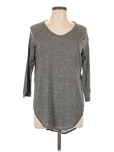 Pre-owned Bobbie Brooks 3/4 Sleeve T-shirt In Gray