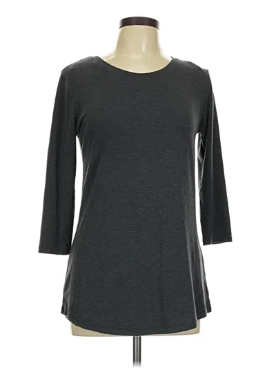 Pre-owned Bobbie Brooks 3/4 Sleeve T-shirt In Gray
