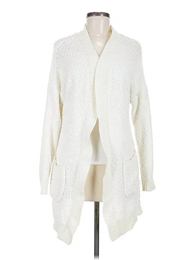 Pre-owned Bobbie Brooks Cardigan Sweater In White