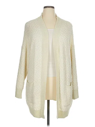 Pre-owned Bobbie Brooks Cardigan Sweater In White