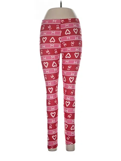 Pre-owned Bobbie Brooks Leggings In Red