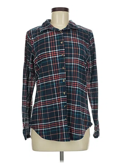 Pre-owned Bobbie Brooks Long Sleeve Blouse In Blue