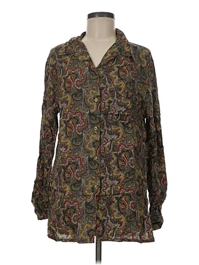 Pre-owned Bobbie Brooks Long Sleeve Blouse In Brown