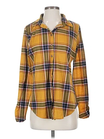 Pre-owned Bobbie Brooks Long Sleeve Blouse In Yellow