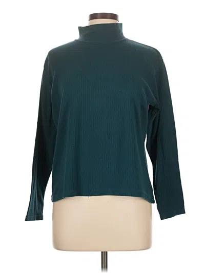 Pre-owned Bobbie Brooks Long Sleeve Turtleneck In Teal