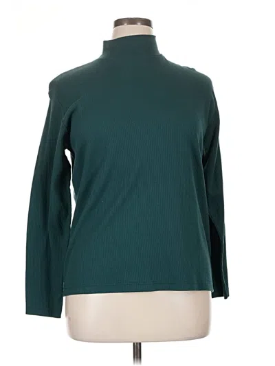 Pre-owned Bobbie Brooks Long Sleeve Turtleneck In Teal