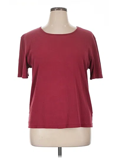 Pre-owned Bobbie Brooks Short Sleeve T-shirt In Burgundy