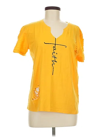 Pre-owned Bobbie Brooks Short Sleeve T-shirt In Yellow
