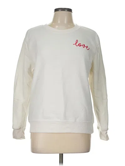 Pre-owned Bobbie Brooks Sweatshirt In White